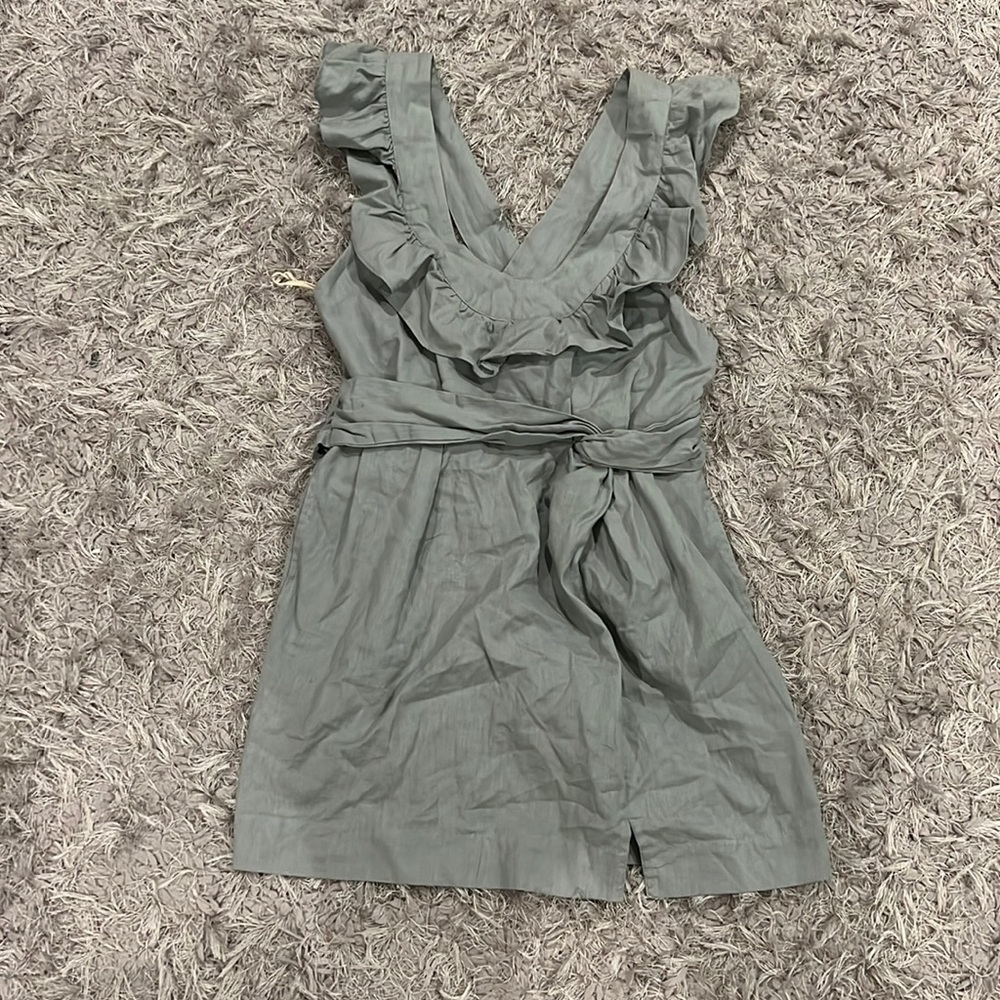 Free People Sage Green Mini Dress